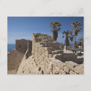 Ruinen von Caesarea, Hafen von Herodes dem Großen  Postkarte