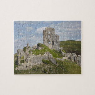 Ruinen von Corfe Castle, bei Wareham, Dorset, Puzzle
