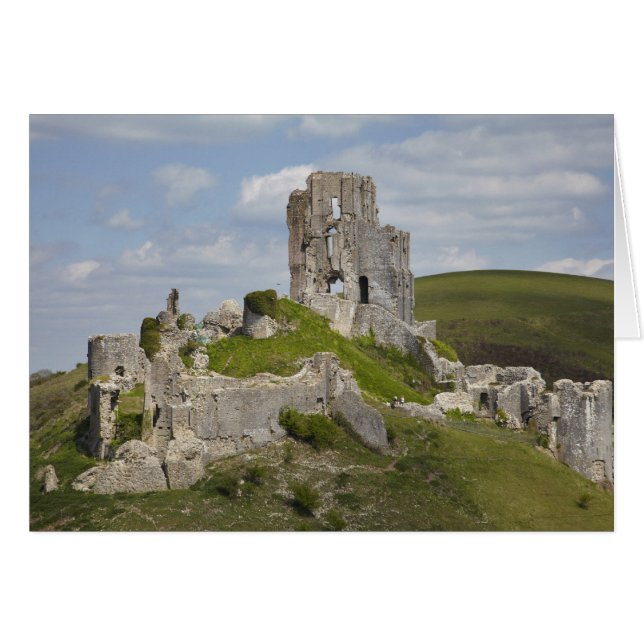 Ruinen von Corfe Castle, in der Nähe von Wareham,  (Vorderseite (Horizontal))