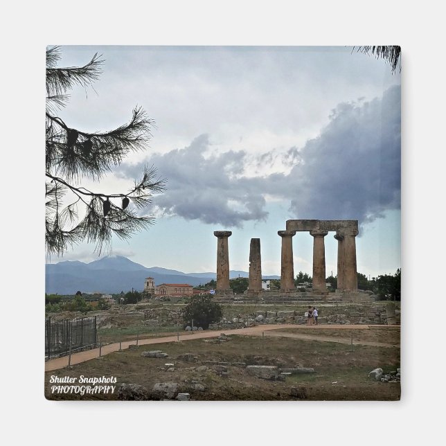 Ruinen von Korinth Magnet (Vorne)