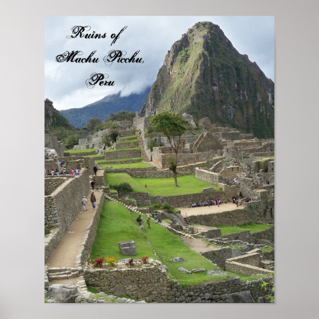 Ruinen von Machu Picchu, Peru-Poster Poster (Vorne)