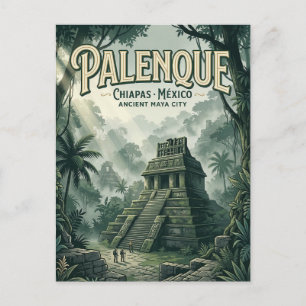 Ruinen von Palenque Postkarte