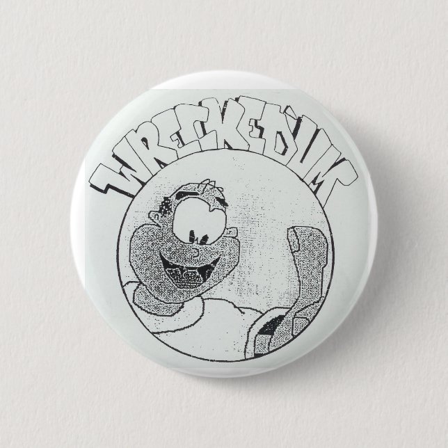 Ruinierter 'Um Melvin Kreis-Logo-Knopf Button (Vorderseite)