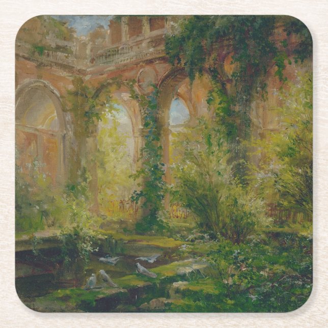 Ruins - Cour des comptes Ballroom Rechteckiger Pappuntersetzer (Vorderseite)