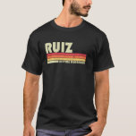 Ruiz Familienname Funny Retro Vintager 80er 90er G T-Shirt<br><div class="desc">Ruiz Familienname Funny Retro Vintager 80er 90er Geburtstag Wiedersehen</div>
