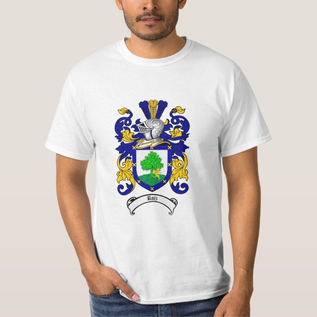 Ruiz Familienwappen - Ruiz Wappen T-Shirt (Vorderseite)