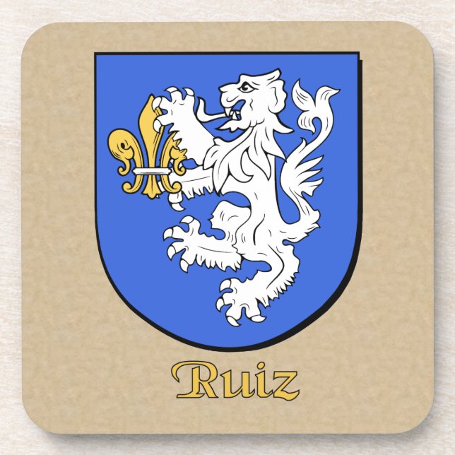 Ruiz Family Shield Getränkeuntersetzer (Vorderseite)