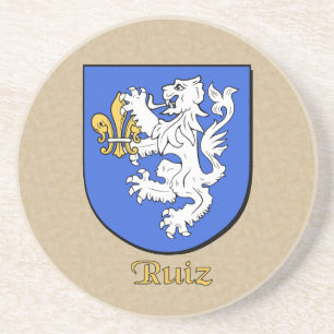 Ruiz Heraldic Shield Getränkeuntersetzer