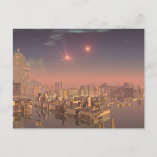Rujjipet Alien City mit Binärwaffen Postkarte