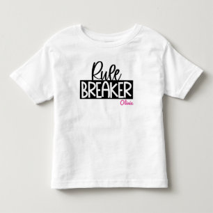 Rule Breaker Mutter Tag Matching Kleinkind T-shirt