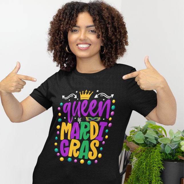 Rule the Parade in Style: Queen of Mardi Gras T-Shirt (Von Creator hochgeladen)