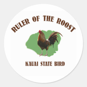 Ruler der Roost Kauai Stickers