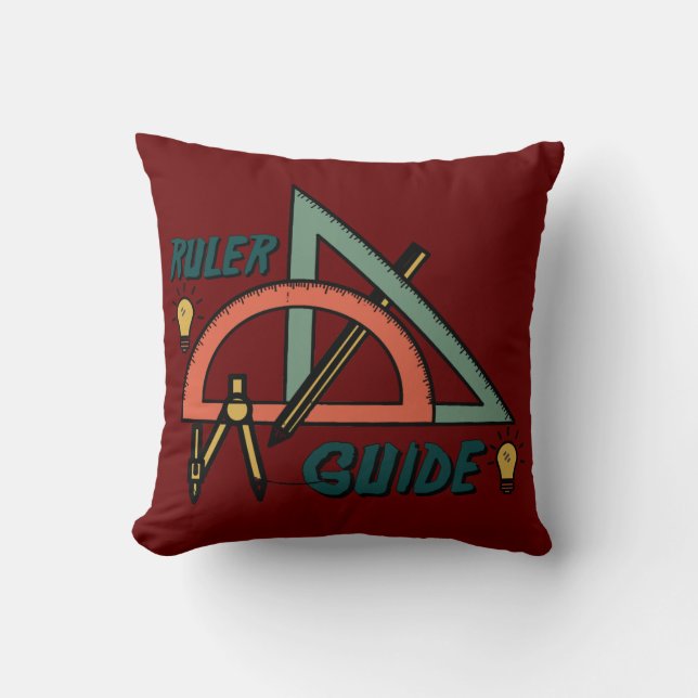 Ruler Guide, High School Kissen (Vorderseite)