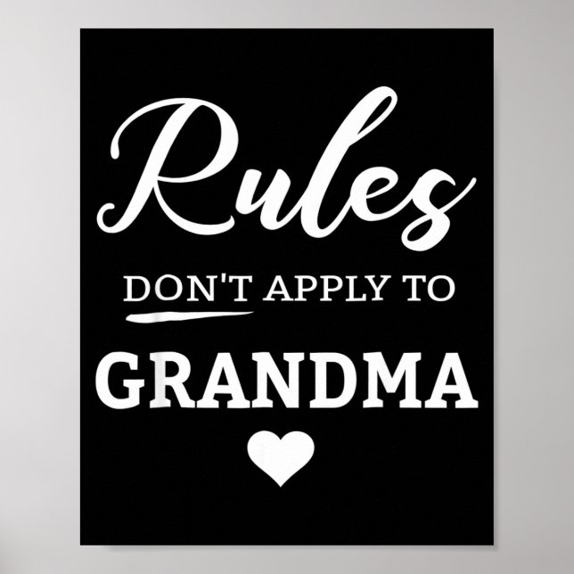 Rules Don't Apply To Grandma  Poster (Vorne)