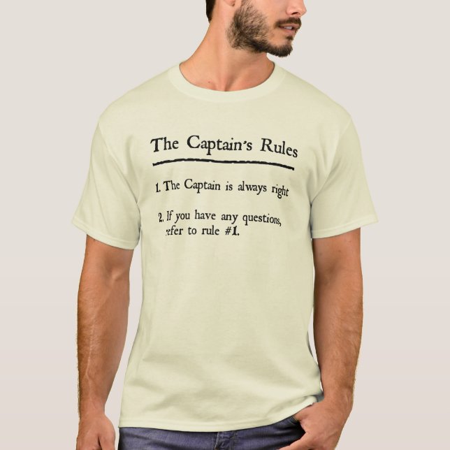 Rules Kapitäns T-Shirt (Vorderseite)