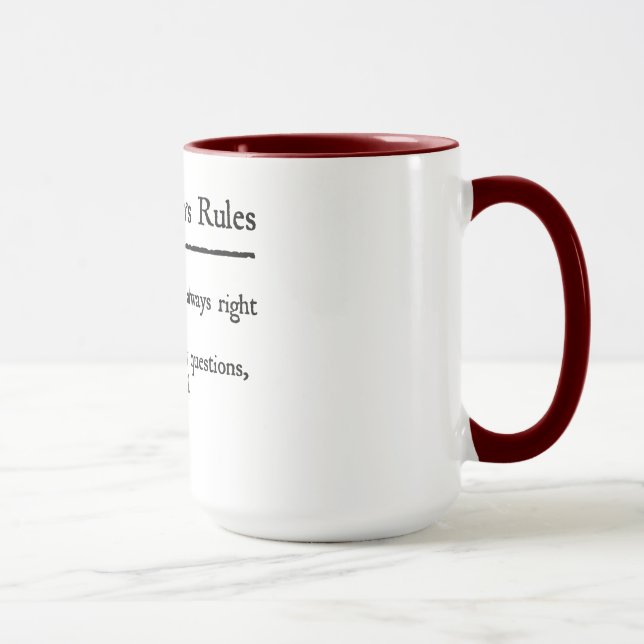 Rules Kapitäns Tasse (Rechts)