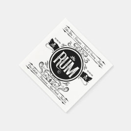 Rum Cocktail Napkin Serviette