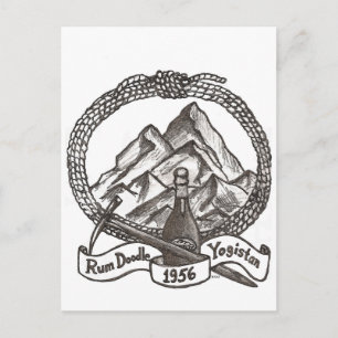 Rum Doodle Postkarte