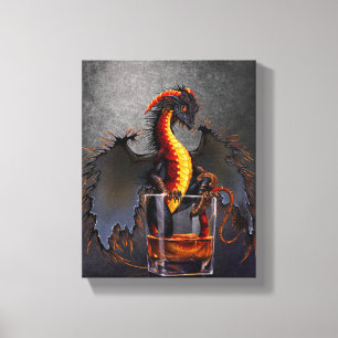 Rum Dragon 8x10 Canvas Print Leinwanddruck
