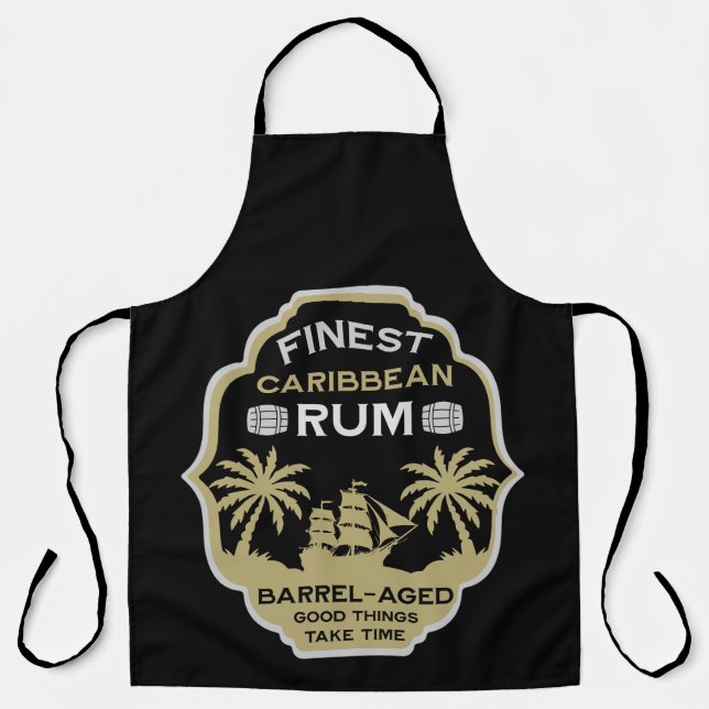 Rum Drinker Geschenk Schürze (Vorderseite)