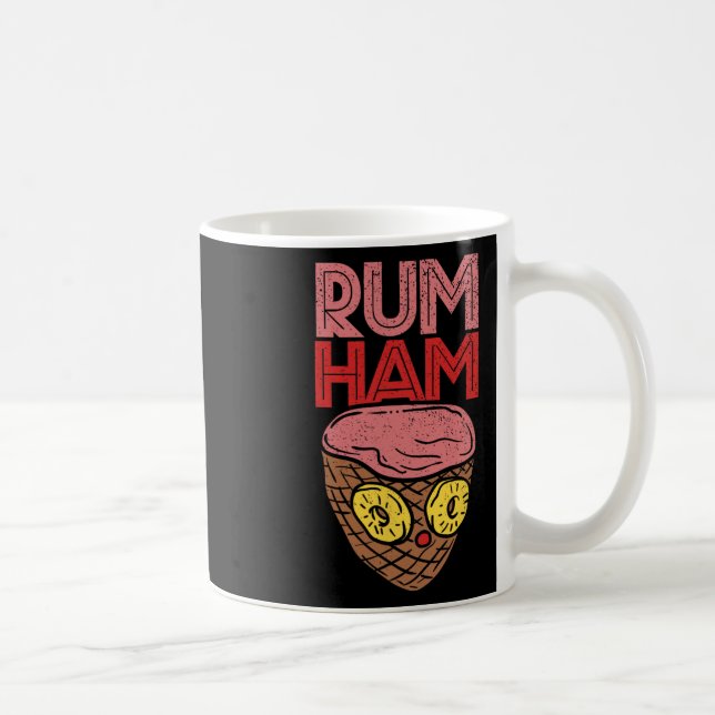 Rum Ham T Shirt I Funny Bbq S  Kaffeetasse (Rechts)