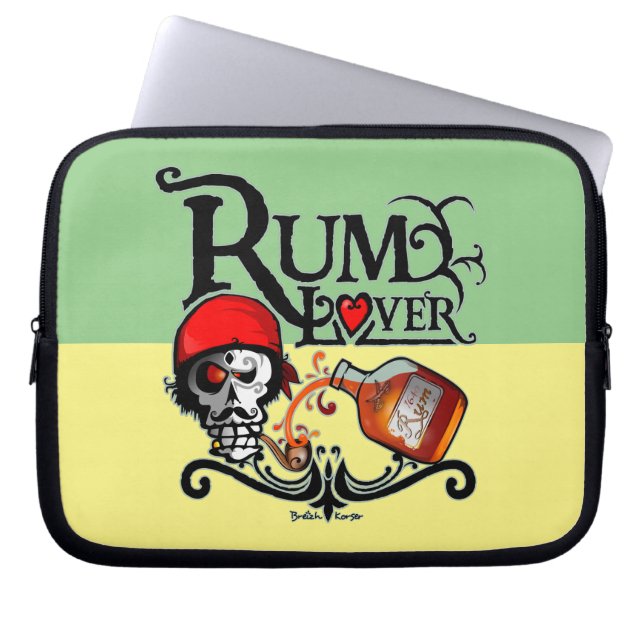 Rum Liebhaber Laptopschutzhülle (Vorderseite)