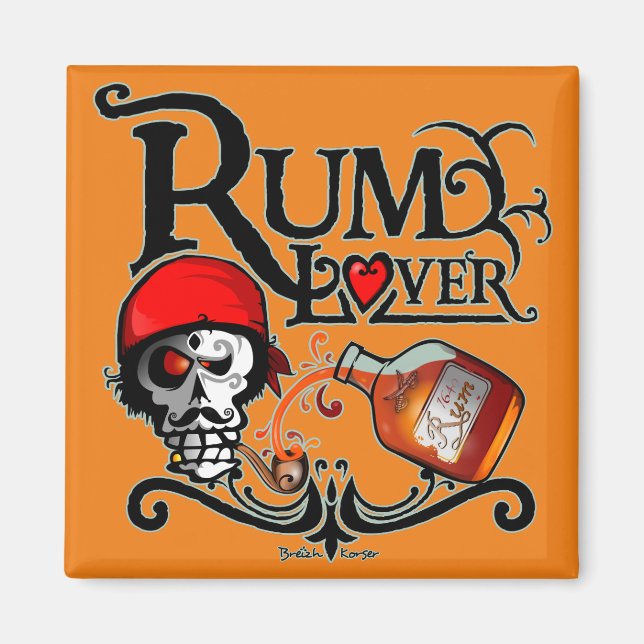 Rum Liebhaber Magnet (Vorne)