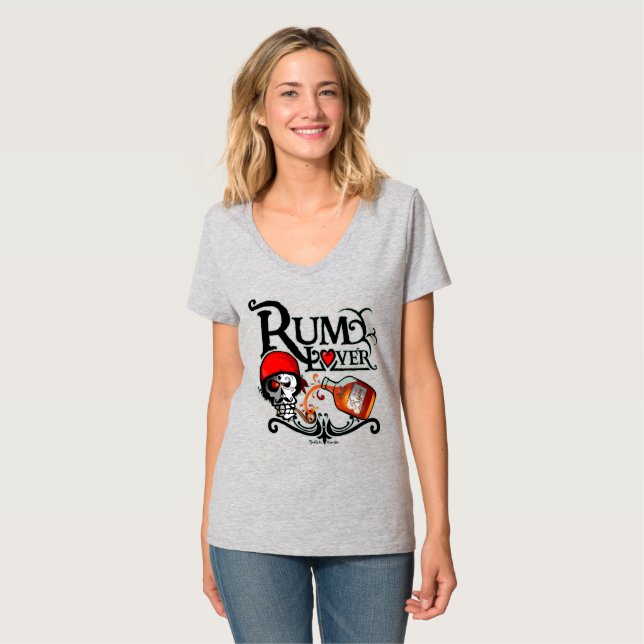 Rum Liebhaber T-Shirt (Vorderseite Vollansicht)