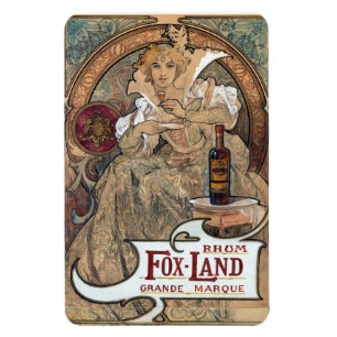 Rum-Magnet Alphonse Mucha Magnet