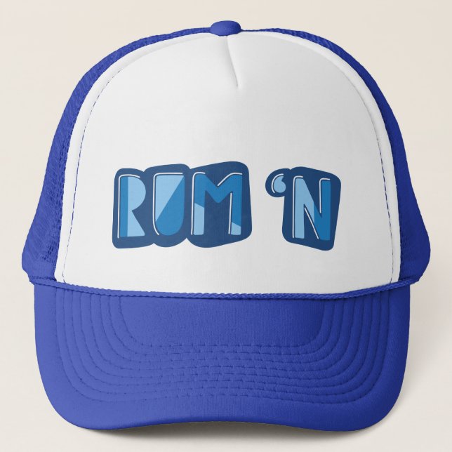 Rum 'n, England, Yorkshire Slang Hat Truckerkappe (Vorderseite)