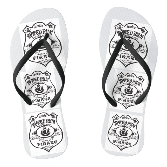Rum Pirate Drink Thunder_Cove Flip Flops (Fußbett)