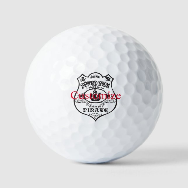Rum Pirate Drink Thunder_Cove Golfball (Vorderseite)
