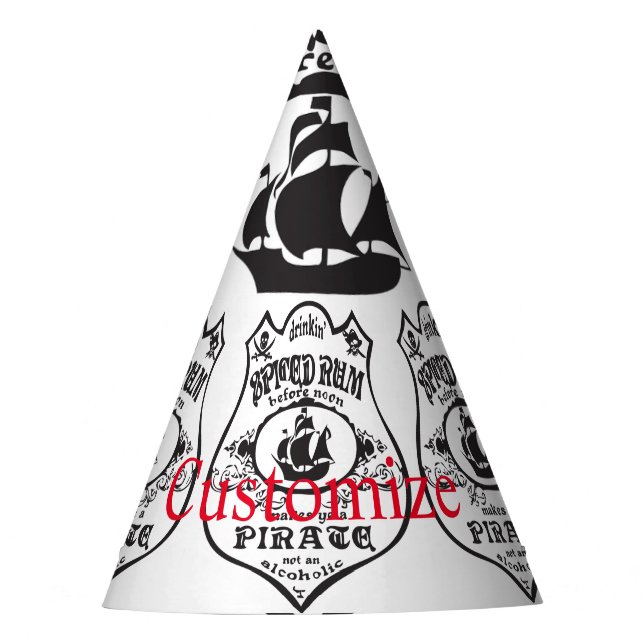 Rum Pirate Drink Thunder_Cove Partyhütchen (Vorderseite)