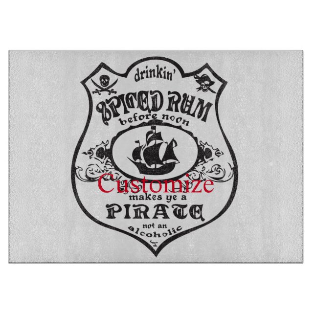 Rum Pirate Drink Thunder_Cove Schneidebrett (Vorderseite)
