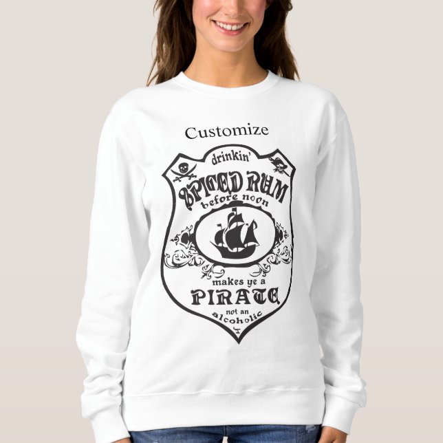 Rum Pirate Drink Thunder_Cove Sweatshirt (Vorderseite)