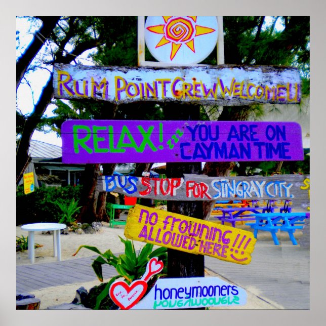Rum Point Caymans Poster (Vorne)