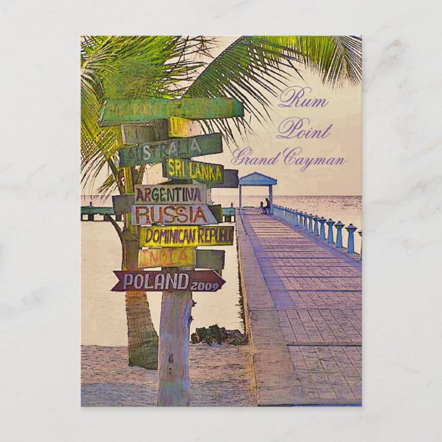 RUM POINT, GRAND CAYMAN ISLAND POSTKARTE (Vorderseite)