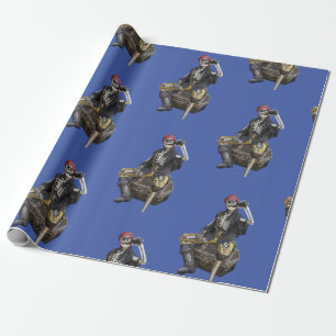 Rum Skeletts Party Pirate Wrapping Paper Geschenkpapier