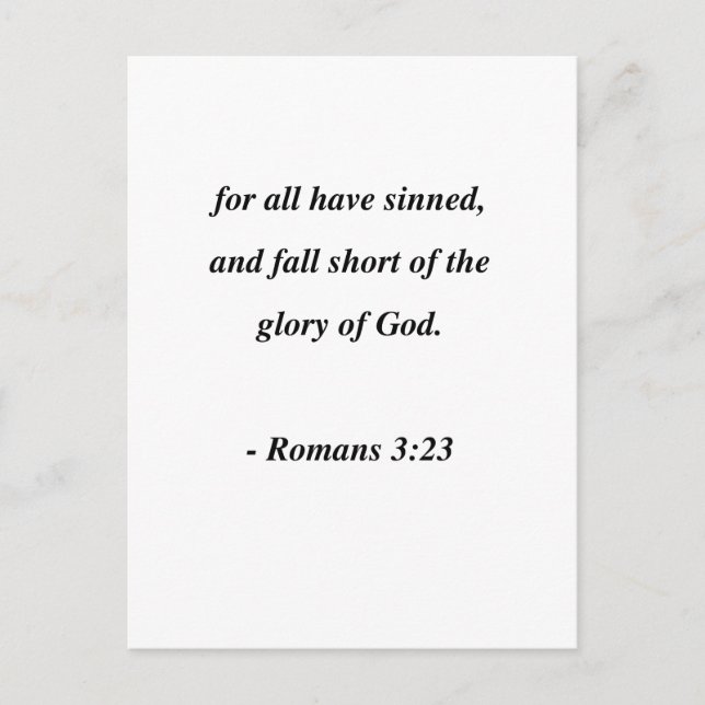 RUMÄNE 3:23 POSTKARTE (Vorderseite)