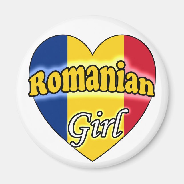 Rumäne Girl Magnet (Vorne)