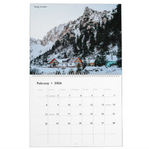 Rumänien 2024 Zwei Seiten großer Kalender, weiß Kalender