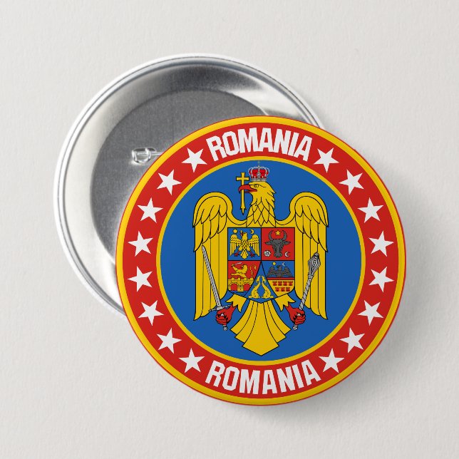 Rumänien Button (Vorne & Hinten)