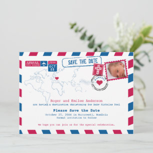 Rumänien Christening Baptisse Save the Date