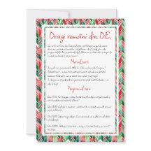 Rumänien Diaspora in DE, Masa de Craciun Einladung