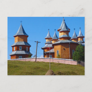 Rumänien, Eine neue Kirche im ländlichen Moldawien Postkarte