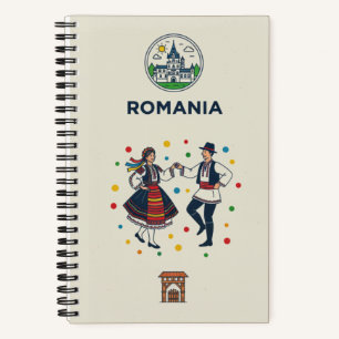 Rumänien-Erbe- und Folklore-Fotoarchiv-Journal Notizbuch