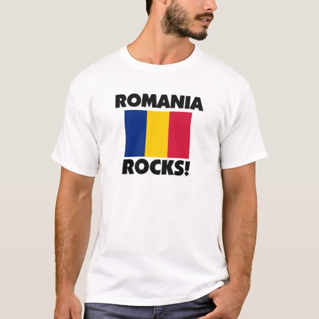 Rumänien-Felsen T-Shirt (Vorderseite)