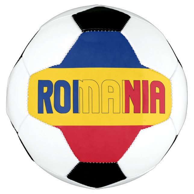 Rumänien Flag Patriotic Fußball (Vorderseite)