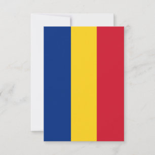 Rumänien-Flagge Dankeskarte