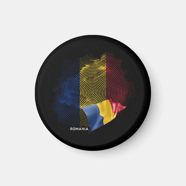Rumänien-Flagge Magnet (Vorne)